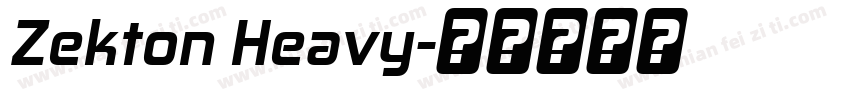 Zekton Heavy字体转换